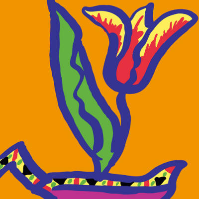 Tulip art print by Gerry Baptist
