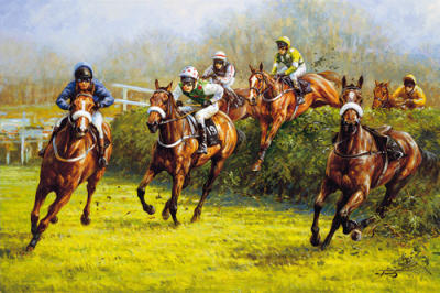 The Grand National art print by Graham Isom