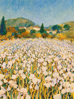Farm near Guillaumes art print by Hazel Barker
