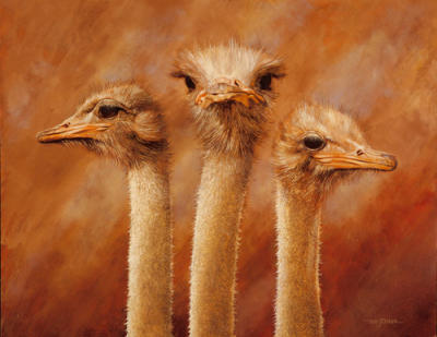 Three's a Crowd art print by Henk van Zanten