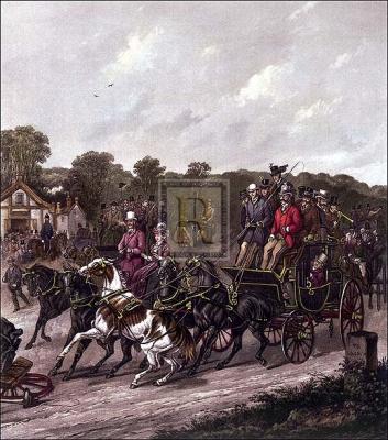 Returning from the derby art print by Henry Alken