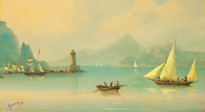 Harbour Entrance art print by I.C. Ayvasovsky