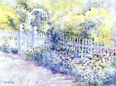 Sonoma Gate 1987 art print by Irene Guidici Ehret