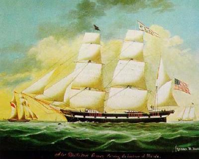 The Ship St. Mary's Entering Harbor At Mobile art print by J.G. Evans