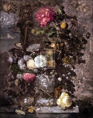 Flower Piece art print by Jan Van Huysum