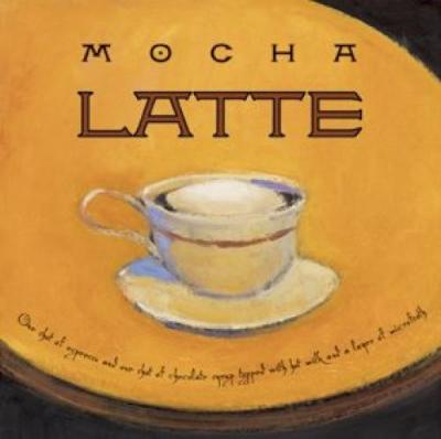 Mocha Latte art print by Jillian David Design