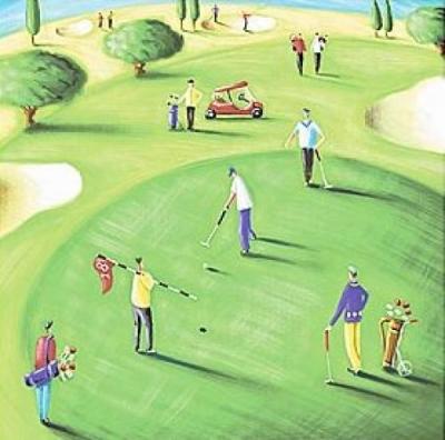 18th Hole art print by Jo Parry