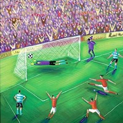 Winning Goal art print by Jo Parry