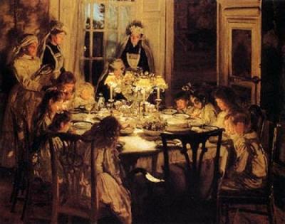 Grandmother's Birthday art print by John Henry Lorimar