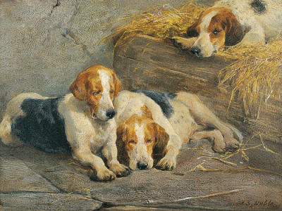 After the Hunt art print by John Sargent Noble