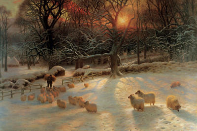 The Shortening Winter's Day art print by Joseph Farquharson
