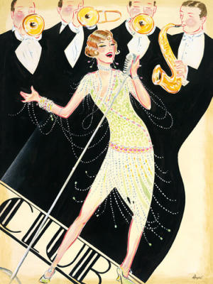 Club art print by Karen Dupr�