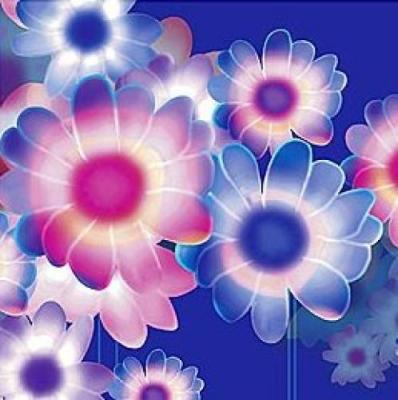 Electric Flowers IV art print by Kate Knight