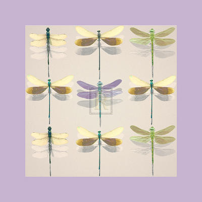 Floating Dragonflies I art print by Katja Marzahn