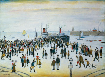 Ferry Boats art print by LS Lowry