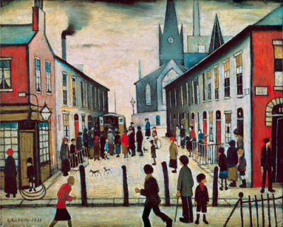 The fever van art print by LS Lowry