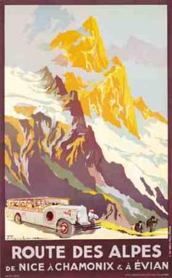Route des Alpes art print by Lacaze