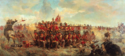 Quatre Bras, 1815 art print by Lady Elizabeth Butler