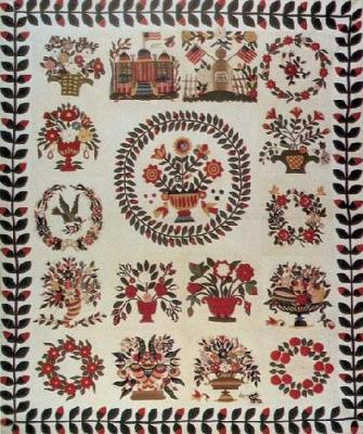 Album Quilt 1850 art print by Lankford