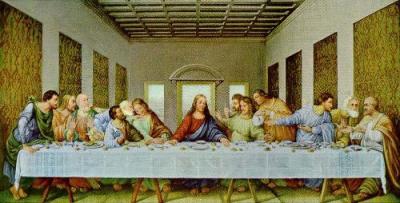 The Last Supper 1497 art print by Leonardo da Vinci