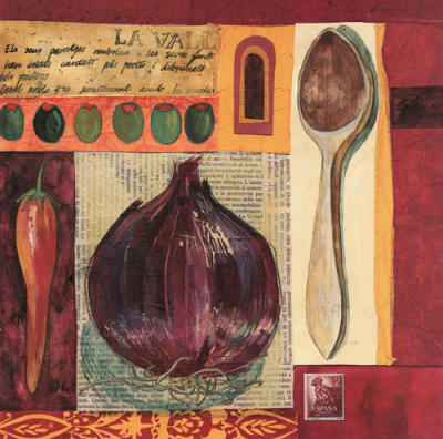 Spanish Kitchen I art print by Liz Myhill