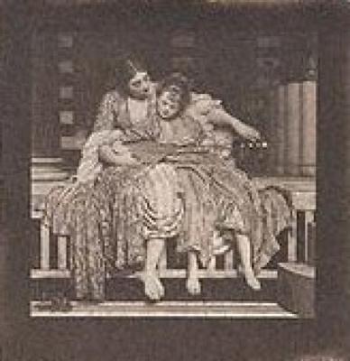 The Music Lesson art print by Lord Frederick Leighton