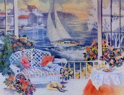 Sunday Afternoon 1987 art print by Lorraine E'Drie