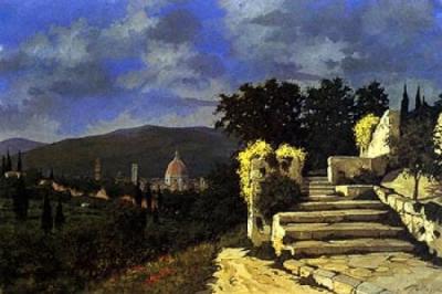 Florentine Steps art print by Lucio Sollazzi