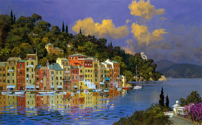 Portofino Sunlight art print by Lucio Sollazzi