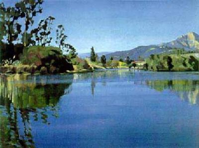 Mirror Lake art print by Marcia Burtt