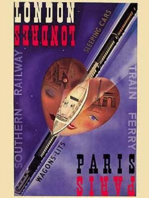 London Paris, Southern Railway art print by Margaret Bradley