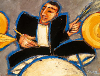 Drums art print by Marsha Hammel