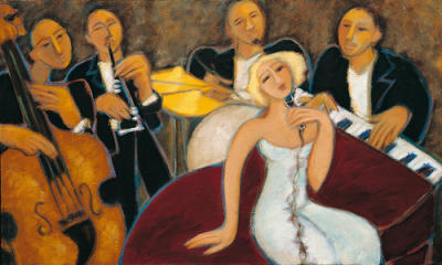Quintet art print by Marsha Hammel