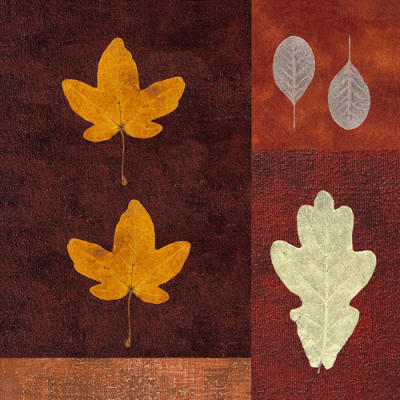 Amber Leaves I art print by Max Carter