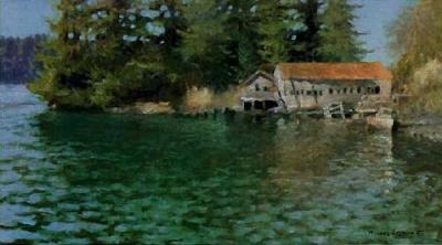 Margaret's Landing 1985 art print by Michael Gibbons
