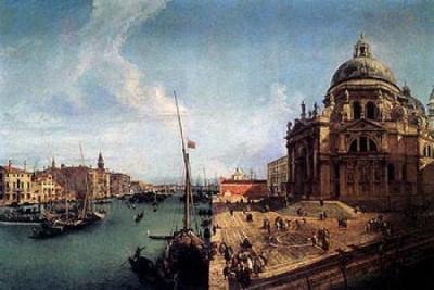 Entree du Grand Canal art print by Michele Marieschi