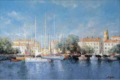 Saint Raphael art print by Miroslav Stojkovic
