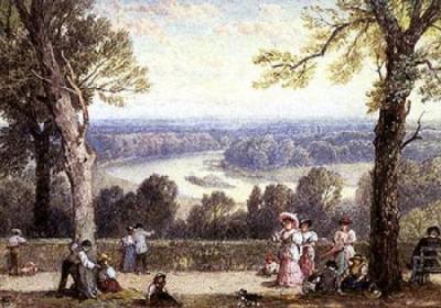Richmond Hill, Surrey art print by Myles Birket Foster