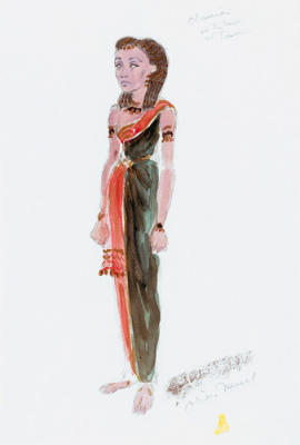 Designs For Cleopatra I art print by Oliver Messel