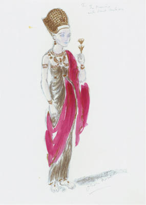 Designs For Cleopatra XXV art print by Oliver Messel