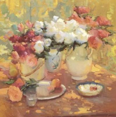 Roses for Rickie art print by Ovanes Berberian
