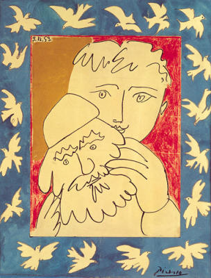 New Year art print by Pablo Picasso