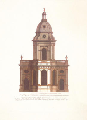 The Eastern Prospect of St. Philip's Church, Birmingham art print by Pamela Campbell
