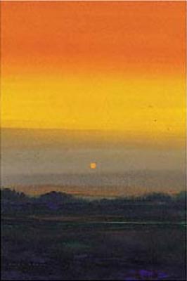 Orange Horizon art print by Paul Evans