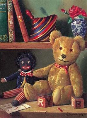 Ted and friends I art print by Raymond Campbell