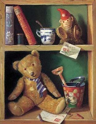 Ted and friends II art print by Raymond Campbell