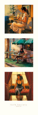 Cafe Society II art print by Raymond Leech