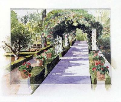 Garden Walk art print by Richard Akerman