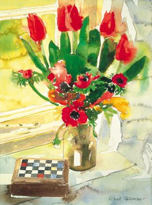 Tulips and Anemones art print by Richard Akerman