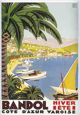 Bandol art print by Roger Broders